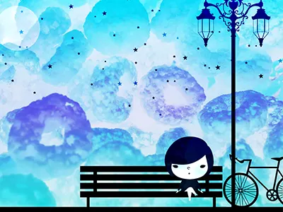 Cereal bike cartoon cereals drawing girl