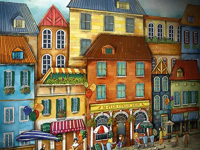 a good time illustration town