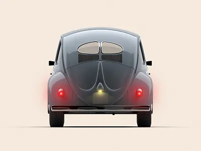 Beetle - Back 3d beetle car graphic design illustration oldtimer poster vintage visual