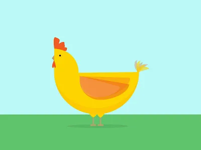 Chicken animal chicken illustration minimal