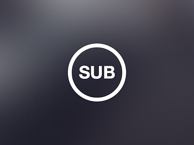 Sub (alternative) black brand design logo project web white