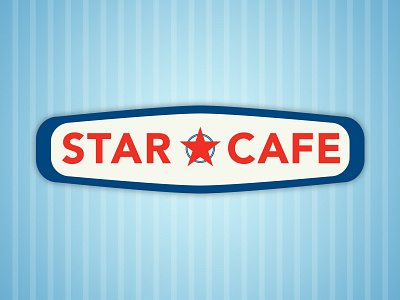 Star Café branding cafe logo retro star