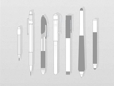 My Drawing Tools 6h bamboo intuos3 pitt artist pen sharpie sketch uniball wacom