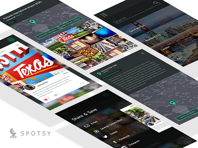 Spotsy app instagram ios ios7 iphone mobile photoshop
