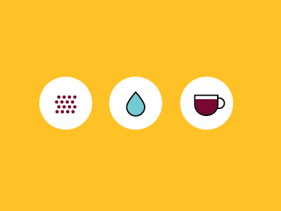 Primary Coffee Infographic clean coffee icons infographic