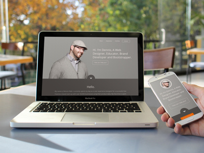 New Personal Website brown consultant homepage portfolio website