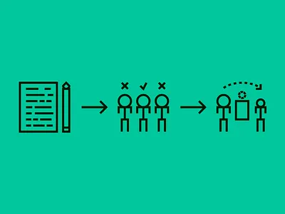 3-spoke process icons icon icons illustration site stroke