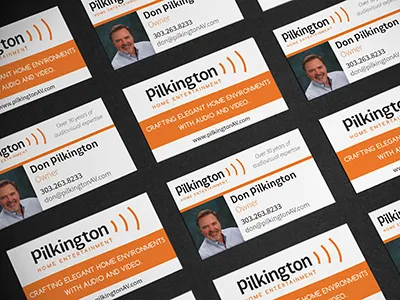 Home Entertainment Business business card home entertainment