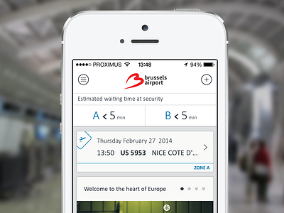 Brussel airport app airport