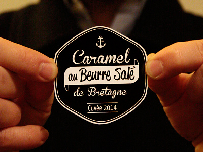 Label for Homemade Salted Caramel Spread anchor bzh diy label salted caramel spread typography