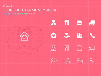 ICON 48 community flat icon ios7 show