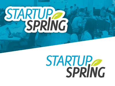 Startup Spring logo branding event logo spring startup