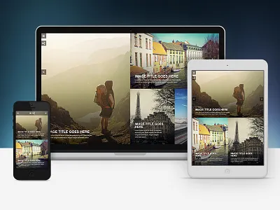 Responsive Gallery big blocks design gallery images modular responsive web website