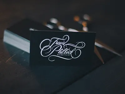 Travis Philbeck Script / Business cards branding business cards calligraphy cards flourishes handdrawn lettering mamas sauce script typography