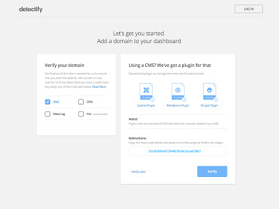 verification process card detectify hacking icons layout security verify web white hat