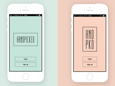 HandPicked | Mobile App app art flatapp graphicdesign iphone mobile mobile app ui ux uxui