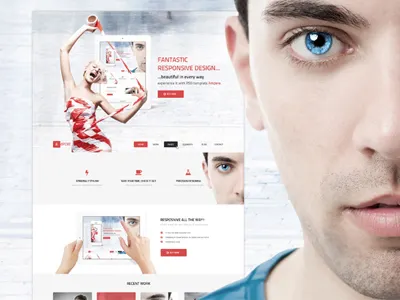 Ampere - design concept ampere graphic red theme web wordpress