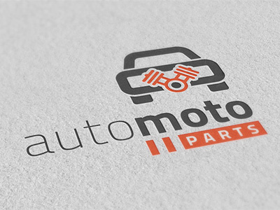 AutoMoto Parts Logo ai auto auto dealer auto parts auto repair car car dealer car repair editable eps illustrator logo mechanic mechanical modern template unique vector