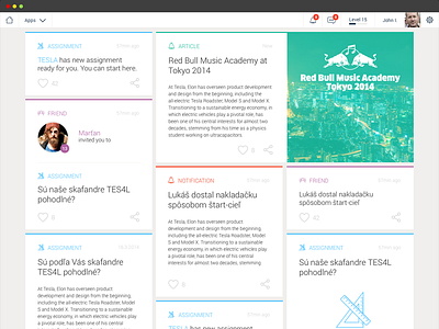 Flat minimalistic UI concept clear dashboard flat minimal ui