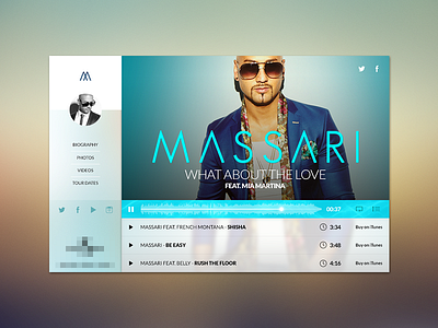 Interactive music banner banner interactive music ui ux