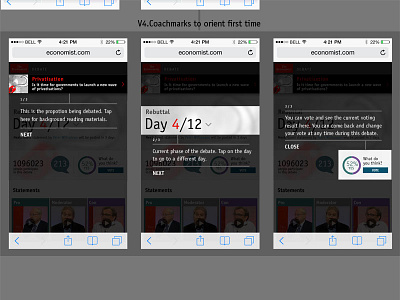 Debate Coachmarks community dashboard debate mobile the economist