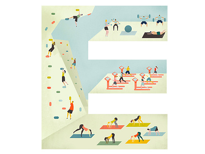 e illustration typography
