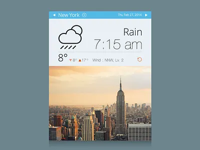 Weather Widget design interface ui weather web web design