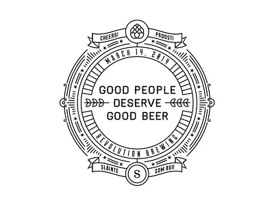 Good Beer beer design glass