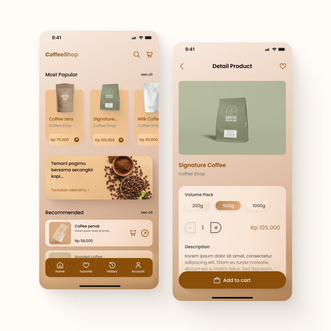 Example of Landing Page, Website And App Design