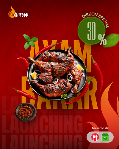 Indonesian Food Poster Design branding design food product design graphic design indonesian food design poster design