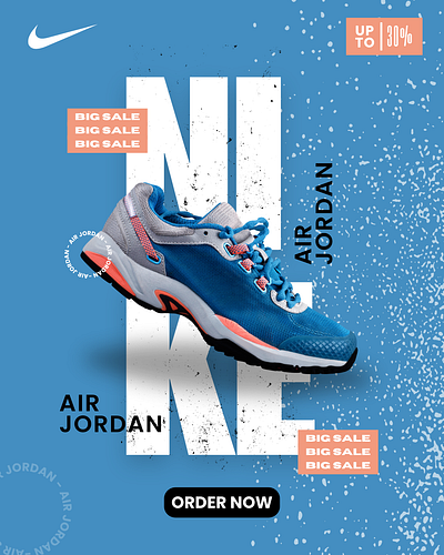 Shoes Poster Design & branding advertising product branding graphic design poster design product iklan shoes design