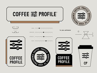 Coffee Profile Identity branding cafe coffee coffee branding coffee profile cp honedon identi logo minimal profile profilecoffee roastery