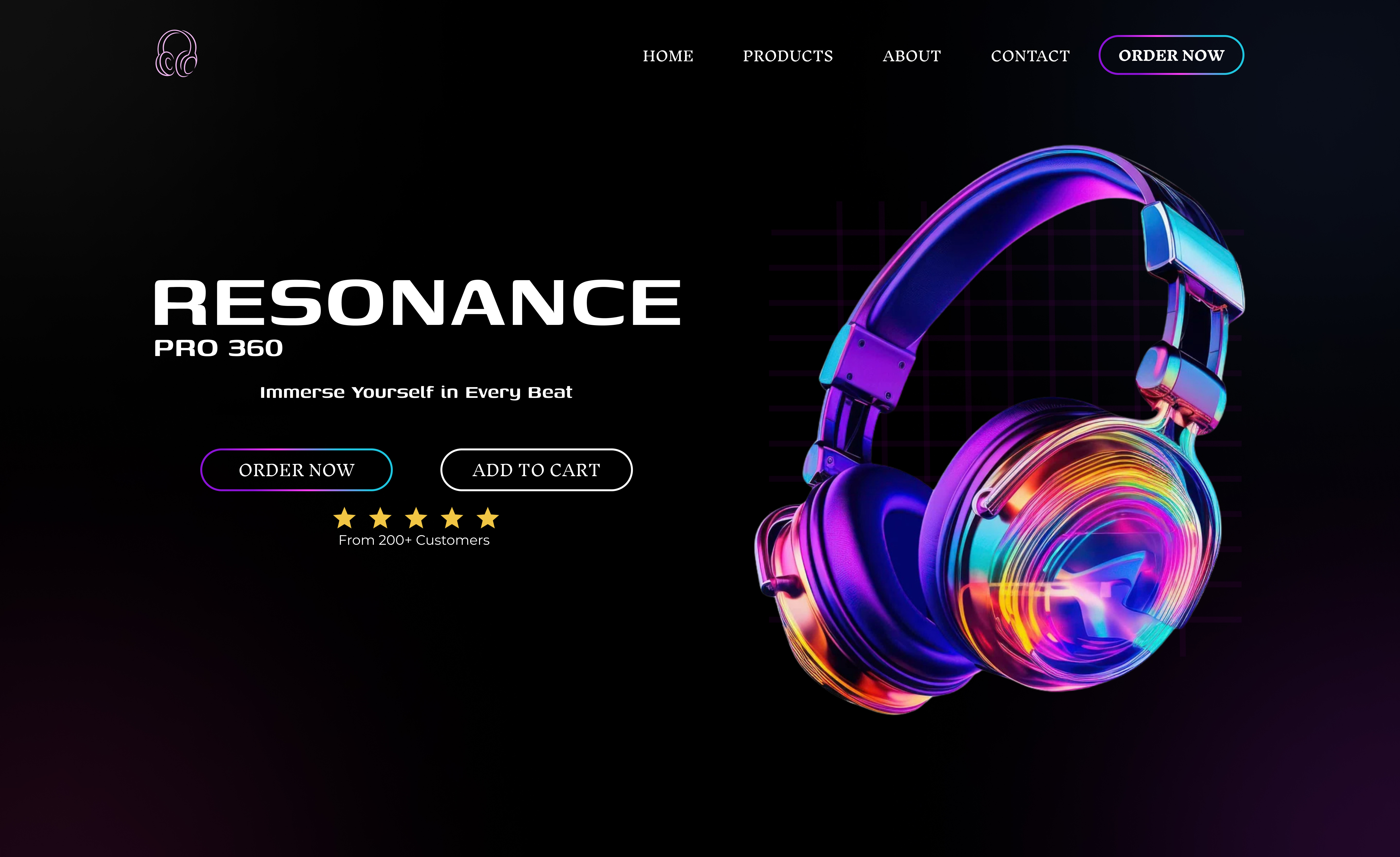 Resonance Pro 360 – Landing Page UI Design uiinspiration