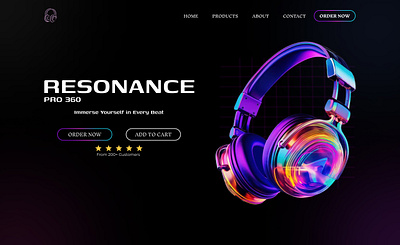 Resonance Pro 360 – Landing Page UI Design uiinspiration