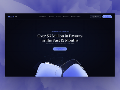 Prop Trading Firm - Startup Company broker platform crypto trading defi website landing page prop firm prop trading startup trading trading platform trading website trading website design website