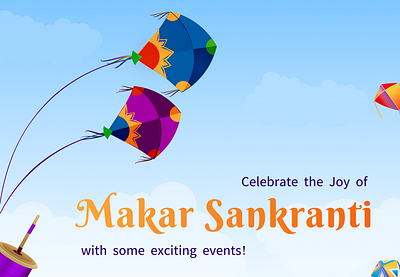 Makar Sankranti Flyer Design figma illustrator