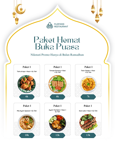 Food Poster Design, Promotion Design, Ramadhan Food Design advertising product branding graphic design poster design ramadhan food design