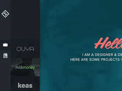 Home Navigation branding navigation portfolio resume self promotion skills ui ux web design