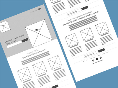 Startup Simple Example Wireframe design grid responsive simple startup structure ui ux uxui website wireframe