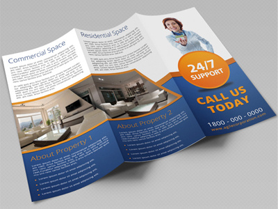 Real Estate / Interior Deco Tri Fold Brochure brochure brochure template business material corporate graphic river professional design real estate trifold template tri fold tri fold brochure trifold trifold brochure