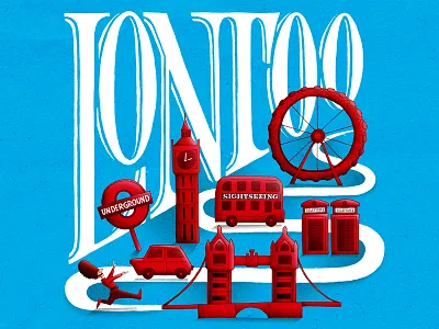 London editorial illustration lettering