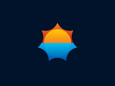 Sunset logo ocean sea sun sunset water