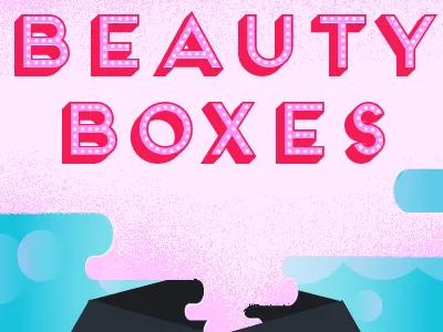 Beauty Boxes for P&P beauty bubbly cosmetics frontage fun pink polish smoke type