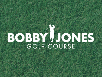 Bobby Jones Golf Course branding design futura golf graphic design grass identity logo san serif texture