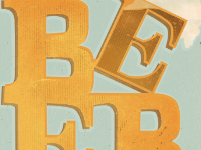 City of Beer beer love philadelphia poster texture type typography