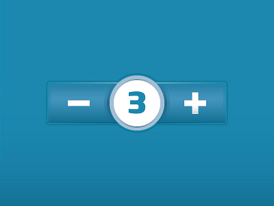 Increment buttons blue button increment minus plus ui