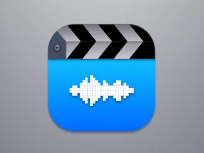 VideoMusic App 8bit fuckflat icon movie sketchapp soundwave