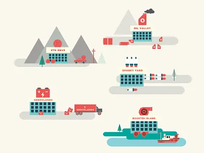Engine Room illustrations boat engine fun green icon icons illustration mountain poster