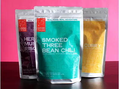 foto shoot backpacker food good to go maine meals packaging