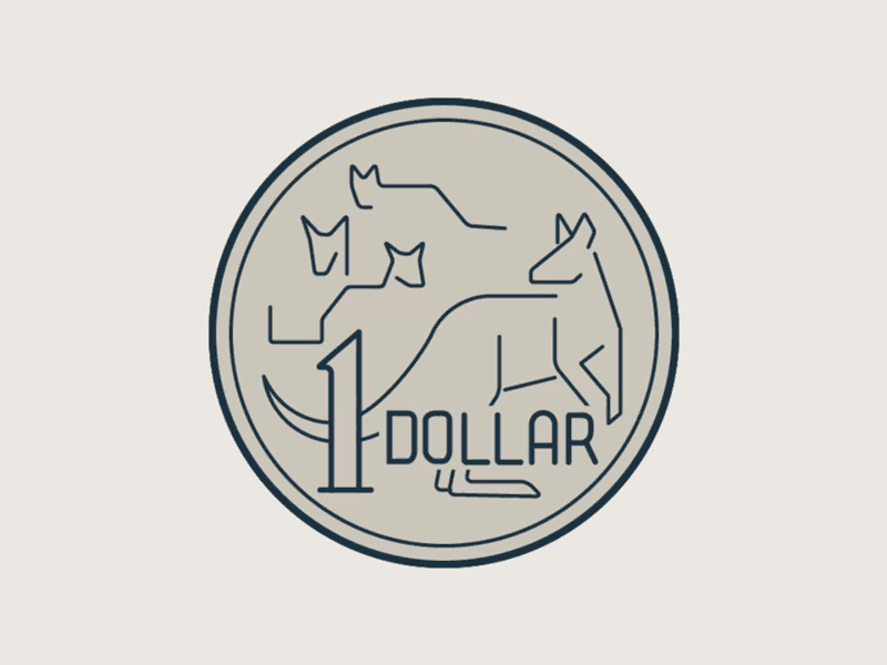 Dollar & pound GIF coin dollar finance flat design gif illustration money motion graphics pound